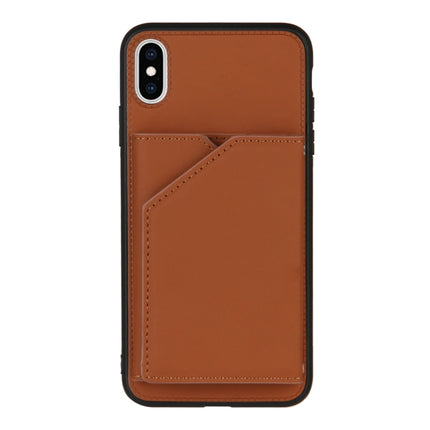 Skin Feel PU + TPU + PC Back Cover Shockproof Case with Card Slots & Holder & Photo Frame, For iPhone X / XS, For iPhone XR, For iPhone XS Max, For iPhone 11 Pro, For iPhone 11