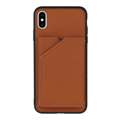 Skin Feel PU + TPU + PC Back Cover Shockproof Case with Card Slots & Holder & Photo Frame, For iPhone X / XS, For iPhone XR, For iPhone XS Max, For iPhone 11 Pro, For iPhone 11, For iPhone 11 Pro Max