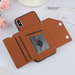 Skin Feel PU + TPU + PC Back Cover Shockproof Case with Card Slots & Holder & Photo Frame, For iPhone X / XS, For iPhone XR, For iPhone XS Max, For iPhone 11 Pro, For iPhone 11, For iPhone 11 Pro Max