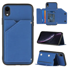 Skin Feel PU + TPU + PC Back Cover Shockproof Case with Card Slots & Holder & Photo Frame, For iPhone X / XS, For iPhone XR, For iPhone XS Max, For iPhone 11 Pro, For iPhone 11, For iPhone 11 Pro Max