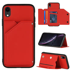 Skin Feel PU + TPU + PC Back Cover Shockproof Case with Card Slots & Holder & Photo Frame, For iPhone X / XS, For iPhone XR, For iPhone XS Max, For iPhone 11 Pro, For iPhone 11, For iPhone 11 Pro Max