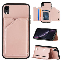 Skin Feel PU + TPU + PC Back Cover Shockproof Case with Card Slots & Holder & Photo Frame, For iPhone X / XS, For iPhone XR, For iPhone XS Max, For iPhone 11 Pro, For iPhone 11, For iPhone 11 Pro Max