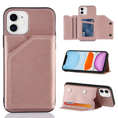 Skin Feel PU + TPU + PC Back Cover Shockproof Case with Card Slots & Holder & Photo Frame, For iPhone X / XS, For iPhone XR, For iPhone XS Max, For iPhone 11 Pro, For iPhone 11, For iPhone 11 Pro Max