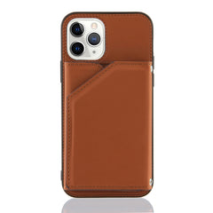 Hautfreundliche PU- + TPU- + PC-Rückseite, stoßfeste Hülle mit Kartenfächern, Halter und Bilderrahmen, für iPhone 12 mini, für iPhone 12/12 Pro, für iPhone 12 Pro Max