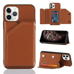 Hautfreundliche PU- + TPU- + PC-Rückseite, stoßfeste Hülle mit Kartenfächern, Halter und Bilderrahmen, für iPhone 12 mini, für iPhone 12/12 Pro, für iPhone 12 Pro Max