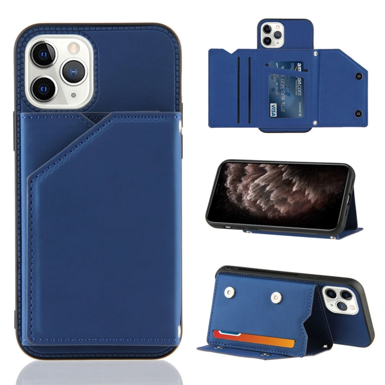Hautfreundliche PU- + TPU- + PC-Rückseite, stoßfeste Hülle mit Kartenfächern, Halter und Bilderrahmen, für iPhone 12 mini, für iPhone 12/12 Pro, für iPhone 12 Pro Max
