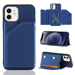 Skin Feel PU + TPU + PC Back Cover Shockproof Case with Card Slots & Holder & Photo Frame, For iPhone 12 mini, For iPhone 12 / 12 Pro, For iPhone 12 Pro Max