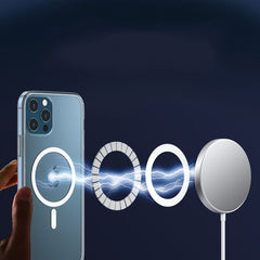 WK WPC-007 iDeal Series Magsafe Case Magnetic Ring All-inclusive Clear TPU Transparent Shockproof Case, For iPhone 11, For iPhone 11 Pro, For iPhone 12 Mini, For iPhone 12 / 12 Pro