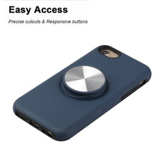 TPU+PC 2 in 1 Shockproof Case with Magnetic Round Car Holder, For iPhone 7 Plus / 8 Plus, For iPhone SE 2022 / SE 2020 / 8 / 7, For iPhone 12 Pro Max, For iPhone 11, For iPhone 11 Pro