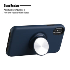 TPU+PC 2 in 1 Shockproof Case with Magnetic Round Car Holder, For iPhone XS Max