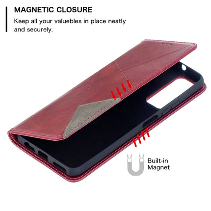 Prismatic Invisible Magnetic Horizontal Flip Leather Case with Holder & Card Slots & Photo Frame, For Huawei P smart 2021 / Y7a, For Samsung Galaxy A12