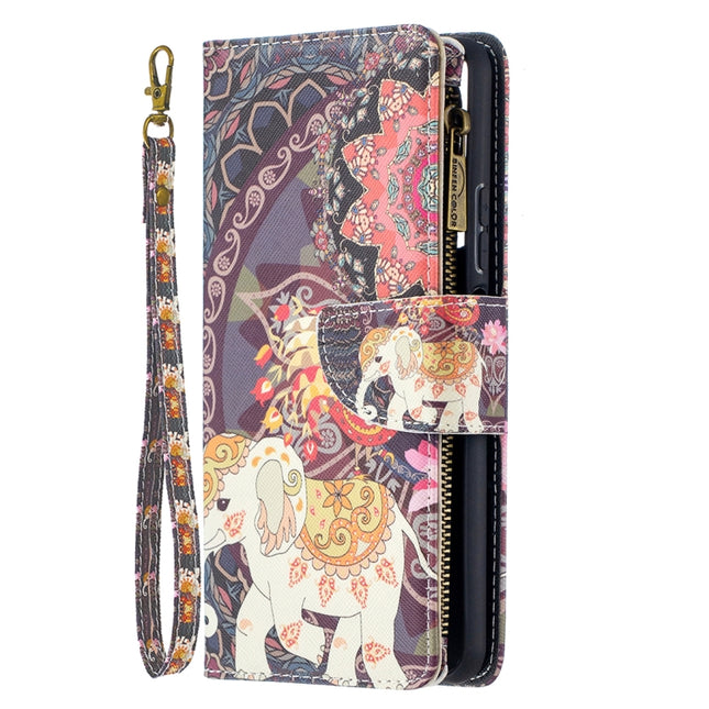 Colored Drawing Pattern Zipper Horizontal Flip Leather Case with Holder & Card Slots & Wallet, For Huawei P smart 2021 / Y7a, For Samsung Galaxy A12