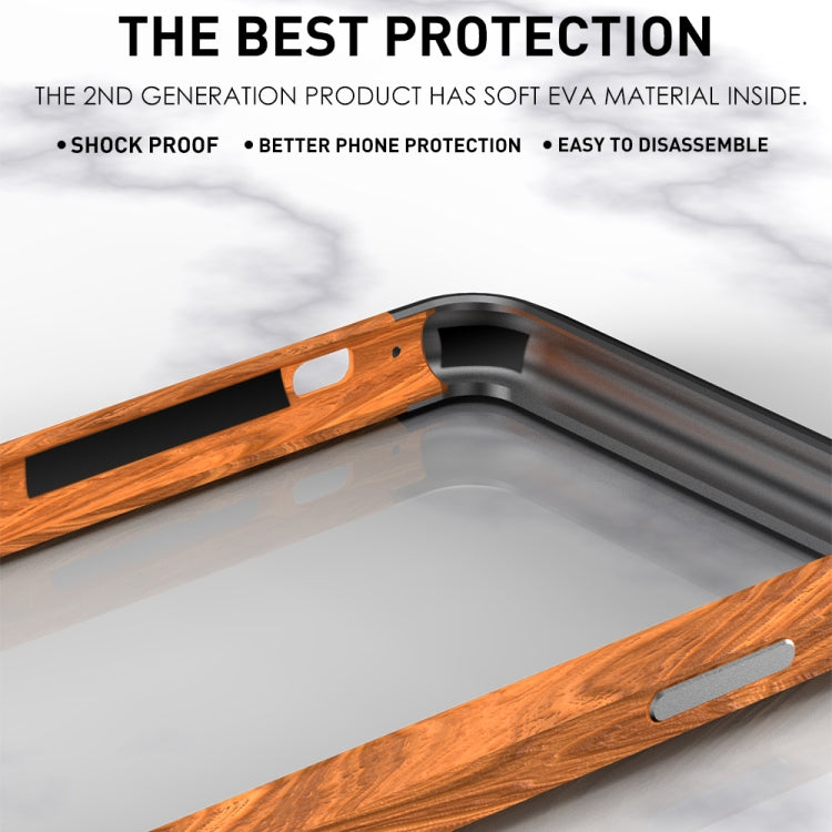 R-JUST Metal + Wood Frame Protective Case, For iPhone 12 mini, For iPhone 12 / 12 Pro, For iPhone 12 Pro Max