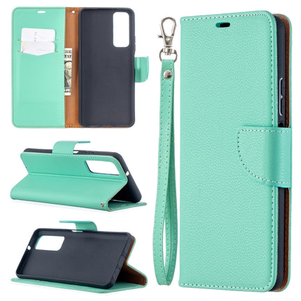 Litchi Texture Pure Color Horizontal Flip PU Leather Case with Holder & Card Slots & Wallet & Lanyard, For Huawei P smart 2021 / Y7a, For Samsung Galaxy A12