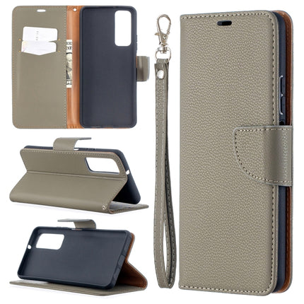Litchi Texture Pure Color Horizontal Flip PU Leather Case with Holder & Card Slots & Wallet & Lanyard, For Huawei P smart 2021 / Y7a, For Samsung Galaxy A12