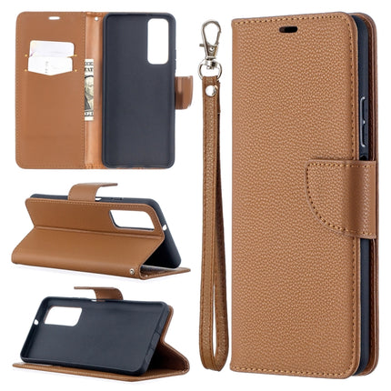 Litchi Texture Pure Color Horizontal Flip PU Leather Case with Holder & Card Slots & Wallet & Lanyard, For Huawei P smart 2021 / Y7a, For Samsung Galaxy A12