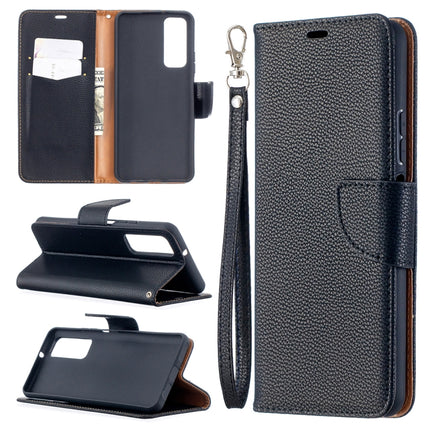 Litchi Texture Pure Color Horizontal Flip PU Leather Case with Holder & Card Slots & Wallet & Lanyard, For Huawei P smart 2021 / Y7a, For Samsung Galaxy A12