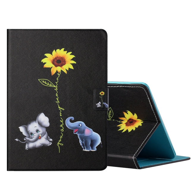 Colored Drawing Horizontal Flip Leather Case with Holder & Card Slots, For Samsung Galaxy Tab S6 Lite P610/P615, For 7 inch Tablet PC Universal, For 8 inch Tablet PC Universal, For 10 inch Tablet PC Universal