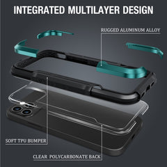 Funda protectora a prueba de golpes de aleación de aluminio iPAKY Thunder Series para iPhone 12, iPhone 12 Pro, iPhone 12 Pro Max, iPhone 12 Mini