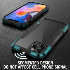 Funda protectora a prueba de golpes de aleación de aluminio iPAKY Thunder Series para iPhone 12, iPhone 12 Pro, iPhone 12 Pro Max, iPhone 12 Mini