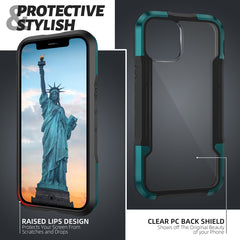 Funda protectora a prueba de golpes de aleación de aluminio iPAKY Thunder Series para iPhone 12, iPhone 12 Pro, iPhone 12 Pro Max, iPhone 12 Mini