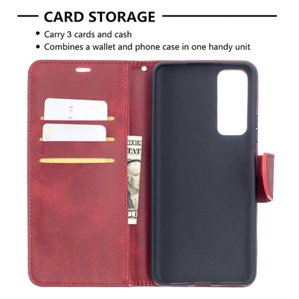 Retro Lambskin Texture Pure Color Horizontal Flip PU Leather Case with Holder & Card Slots & Wallet & Lanyard, For Huawei P smart 2021 / Y7a, For Samsung Galaxy A12