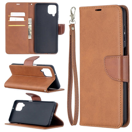 Retro Lambskin Texture Pure Color Horizontal Flip PU Leather Case with Holder & Card Slots & Wallet & Lanyard, For Huawei P smart 2021 / Y7a, For Samsung Galaxy A12