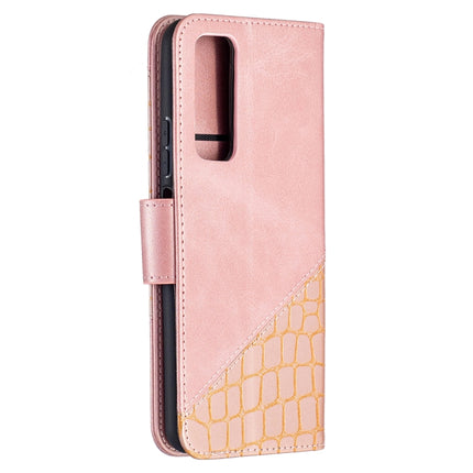 Matching Color Crocodile Texture Horizontal Flip PU Leather Case with Wallet & Holder & Card Slots, For Huawei P smart 2021 / Y7a, For Samsung Galaxy A12