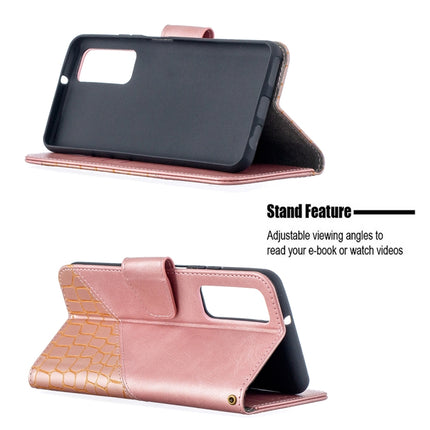 Matching Color Crocodile Texture Horizontal Flip PU Leather Case with Wallet & Holder & Card Slots, For Huawei P smart 2021 / Y7a, For Samsung Galaxy A12