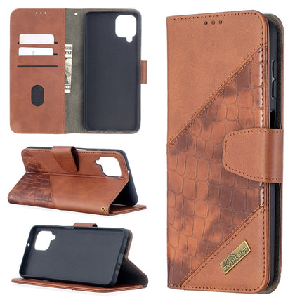 Matching Color Crocodile Texture Horizontal Flip PU Leather Case with Wallet & Holder & Card Slots, For Huawei P smart 2021 / Y7a, For Samsung Galaxy A12