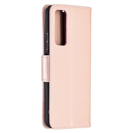 Two Butterflies Embossing Pattern Horizontal Flip Leather Case with Holder & Card Slot & Wallet & Lanyard, For Huawei P smart 2021 / Y7a, For Samsung Galaxy A12