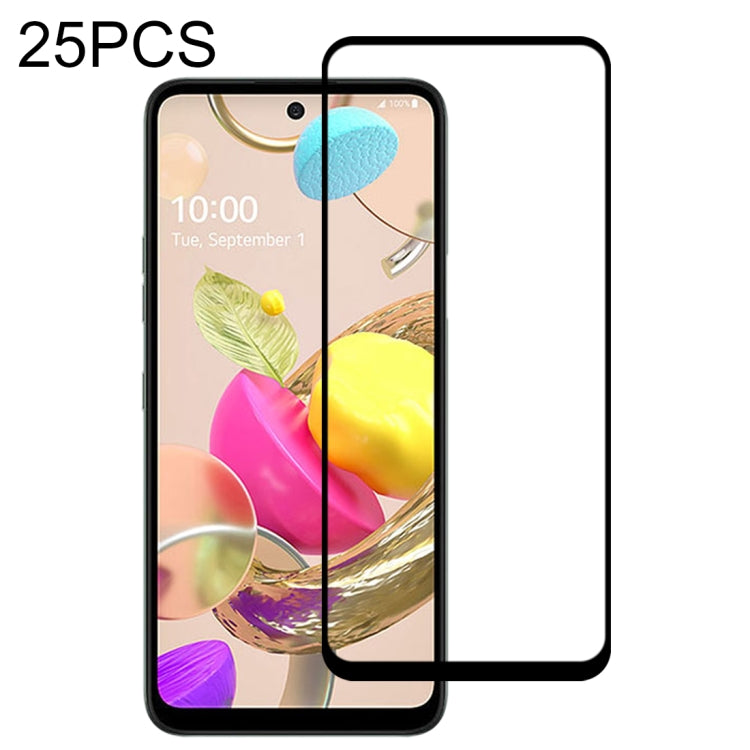 25 PCS Full Glue Full Screen Tempered Glass Film