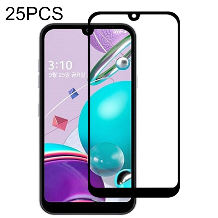 25 PCS Full Glue Full Screen Tempered Glass Film