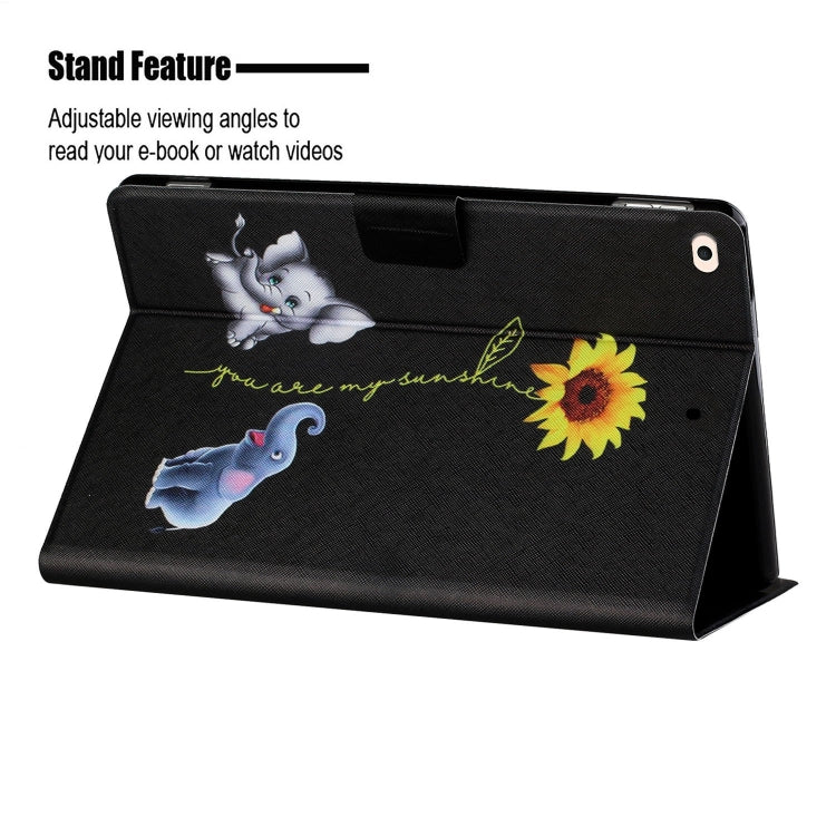 Colored Drawing Horizontal Flip Leather Case with Holder & Card Slots & Sleep / Wake-up Function, For iPad Mini 5/4/3/2/1, For iPad 10.2 / iPad Air 10.5 （2019） / iPad Pro 10.5 inch, For iPad Air / Air 2 / 2017 / 2018������������������������������������...