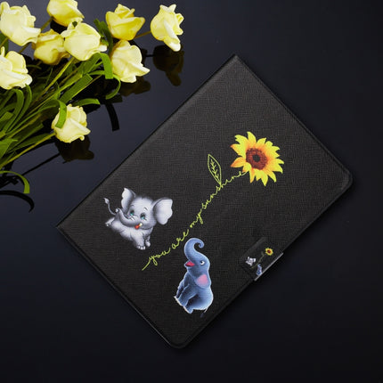 Colored Drawing Horizontal Flip Leather Case with Holder & Card Slots & Sleep / Wake-up Function, For iPad Mini 5/4/3/2/1, For iPad 10.2 / iPad Air 10.5 （2019） / iPad Pro 10.5 inch, For iPad Air / Air 2 / 2017 / 2018                                    ...