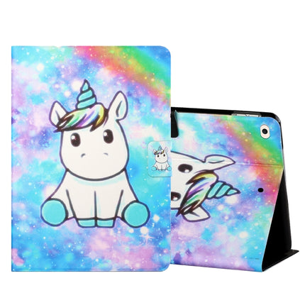 Colored Drawing Horizontal Flip Leather Case with Holder & Card Slots & Sleep / Wake-up Function, For iPad Mini 5/4/3/2/1, For iPad 10.2 / iPad Air 10.5 （2019） / iPad Pro 10.5 inch, For iPad Air / Air 2 / 2017 / 2018                                    ...