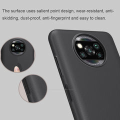 NILLKIN Frosted Concave-convex Texture PC Protective Case, For Xiaomi Poco X3 NFC