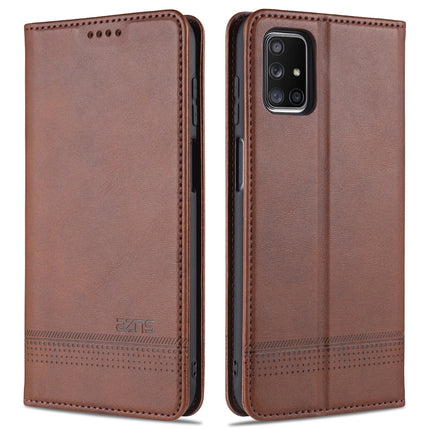 AZNS Magnetic Calf Texture Horizontal Flip Leather Case with Card Slots & Holder & Wallet, For Samsung Galaxy M51 (Side Fingerprint)
