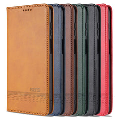 AZNS Magnetic Calf Texture Horizontal Flip Leather Case with Card Slots & Holder & Wallet, For Samsung Galaxy M51 (Side Fingerprint)