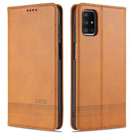 AZNS Magnetic Calf Texture Horizontal Flip Leather Case with Card Slots & Holder & Wallet, For Samsung Galaxy M51 (Side Fingerprint)