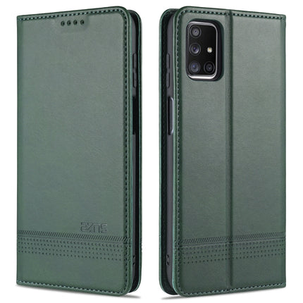 AZNS Magnetic Calf Texture Horizontal Flip Leather Case with Card Slots & Holder & Wallet, For Samsung Galaxy M51 (Side Fingerprint)