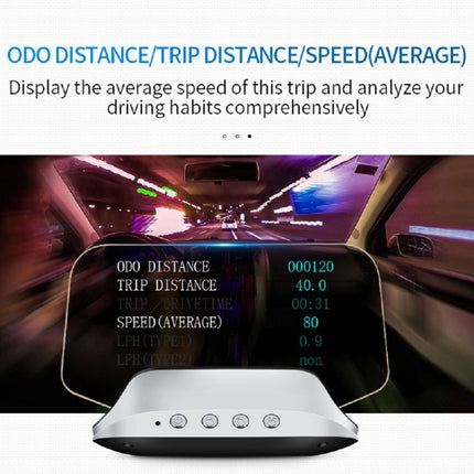 C3 OBD2 + GPS Mode Car Head-up Display HUD Overspeed / Speed / Water Temperature Too High / Voltage Too Low / Engine Failure Alarm / Fatigue Driving Reminder / Navigation Function, C3