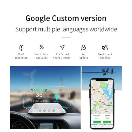 C3 OBD2 + GPS Mode Car Head-up Display HUD Overspeed / Speed / Water Temperature Too High / Voltage Too Low / Engine Failure Alarm / Fatigue Driving Reminder / Navigation Function, C3