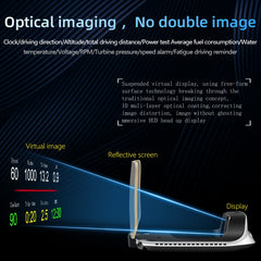 C3 OBD2 + GPS Mode Car Head-up Display HUD Overspeed / Speed / Water Temperature Too High / Voltage Too Low / Engine Failure Alarm / Fatigue Driving Reminder / Navigation Function, C3