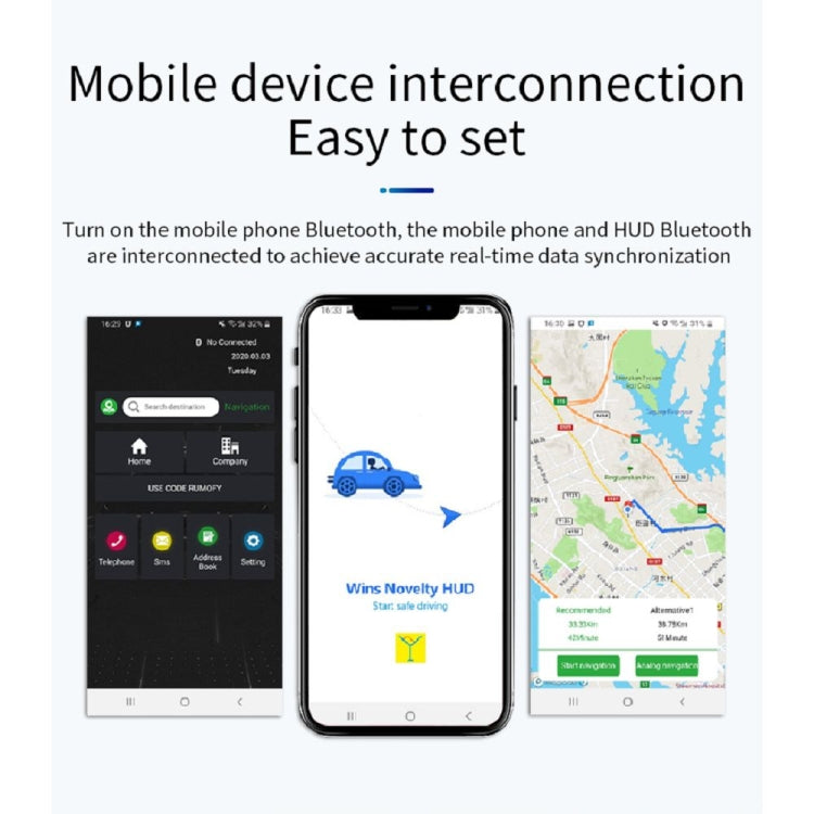 P20 OBD2 + GPS Mode Car Head-up Display HUD Overspeed / Speed / Water Temperature Alarm, P20