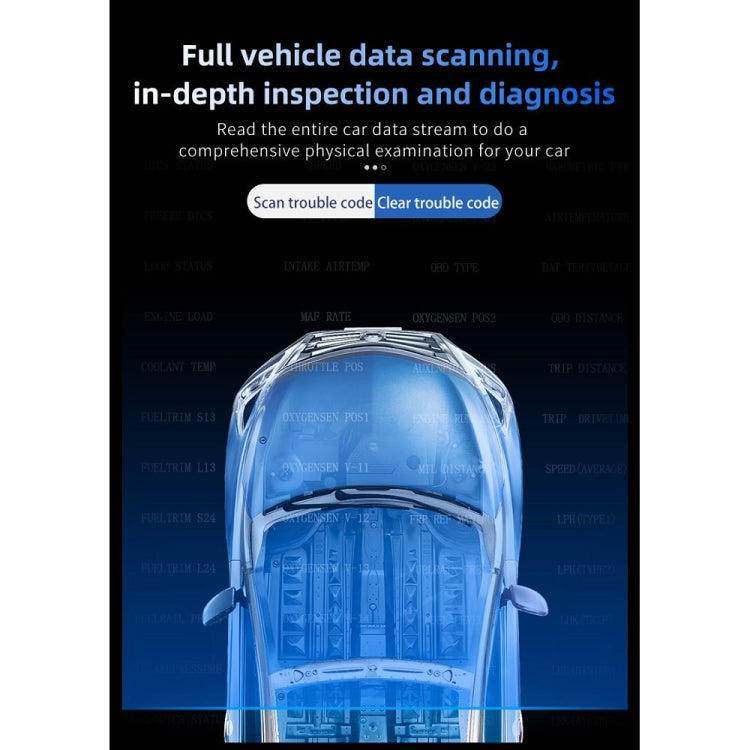 P20 OBD2 + GPS Mode Car Head-up Display HUD Overspeed / Speed / Water Temperature Alarm, P20