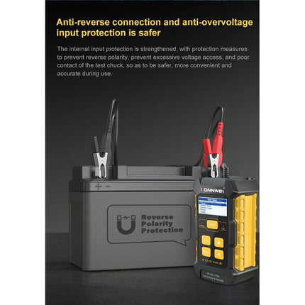 KONNWEI KW510 3 in 1 Car Battery Tester / Charger / Repairer, Support 8 Languages, KW510(EU Plug), KW510(US Plug)