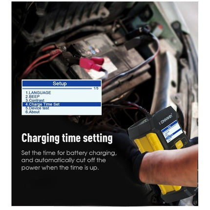 KONNWEI KW510 3 in 1 Car Battery Tester / Charger / Repairer, Support 8 Languages, KW510(EU Plug), KW510(US Plug)