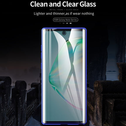 Magnetic Metal Frame Double-sided Tempered Glass Case, For Samsung Galaxy Note 8, For Samsung Galaxy Note9, For Samsung Galaxy Note10, For Samsung Galaxy Note10+, For Samsung Galaxy S8, For Samsung Galaxy S8+, For Samsung Galaxy S9, For Samsung Galaxy ...