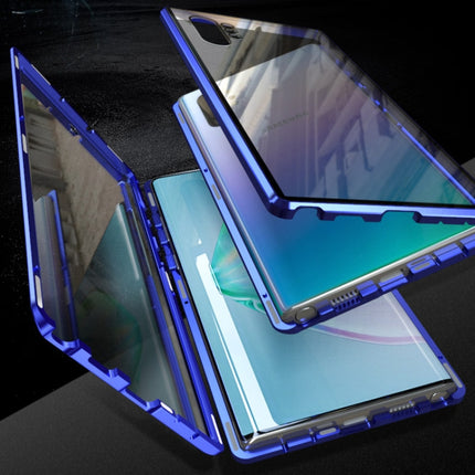 Magnetic Metal Frame Double-sided Tempered Glass Case, For Samsung Galaxy Note 8, For Samsung Galaxy Note9, For Samsung Galaxy Note10, For Samsung Galaxy Note10+, For Samsung Galaxy S8, For Samsung Galaxy S8+, For Samsung Galaxy S9, For Samsung Galaxy ...